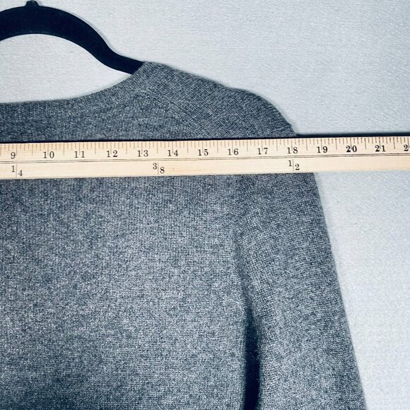 Halogen Cashmere Sweater Womens XL Gray Pullover Career Minimalist - Picture 7 of 11